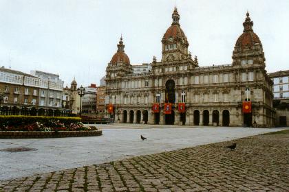 La place principale de La Corogne