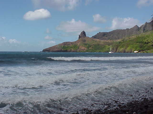 Baie de Puamau au nord de Hiva Oa